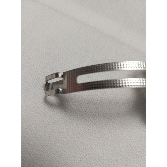 Vintage Butterfly Hair Clip Barrette French Style Silver Tone 3.75"x2.25" - Picture 9 of 10